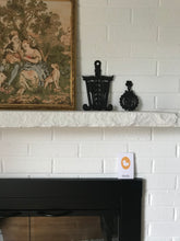Load image into Gallery viewer, fireplace mantel with yellow ducky flash card
